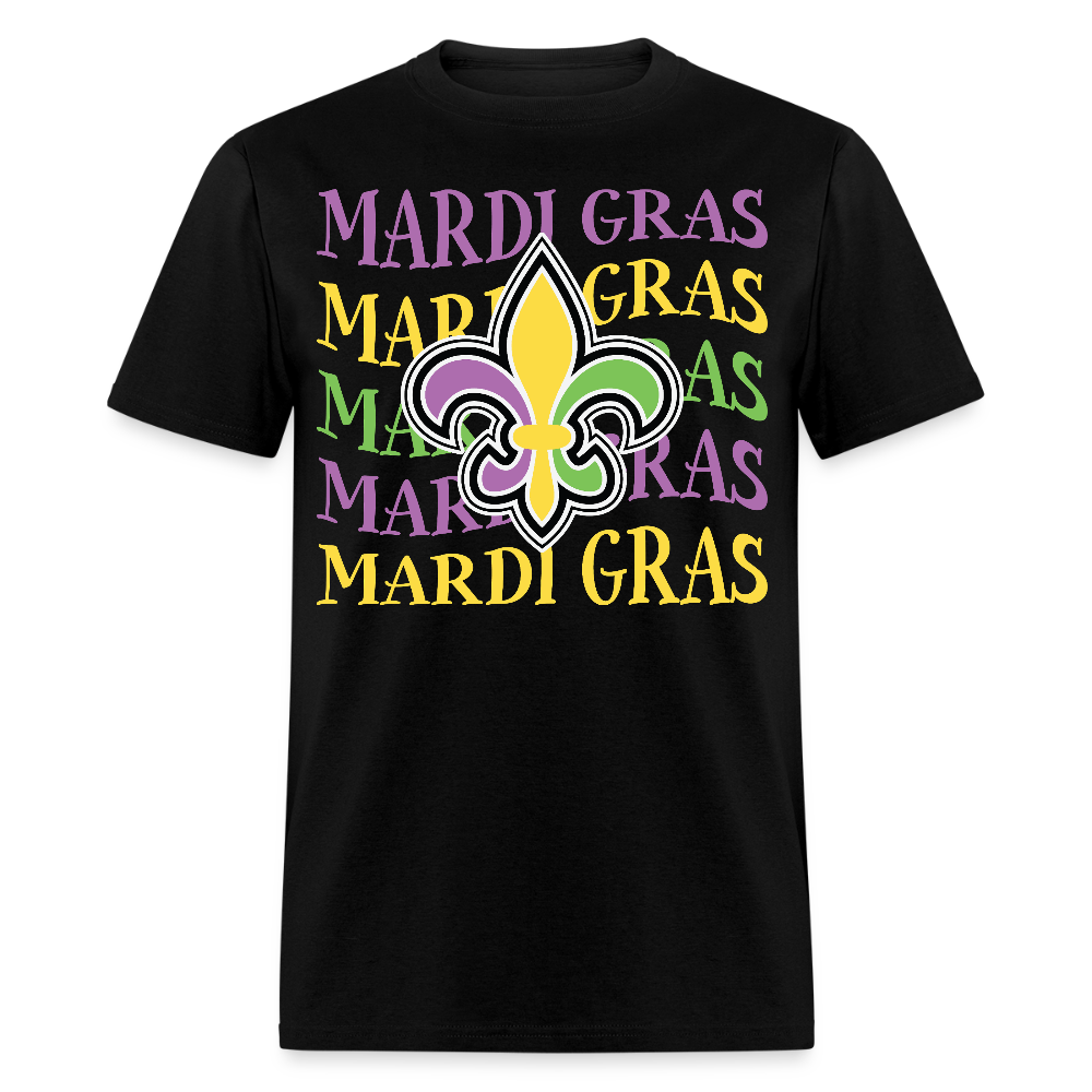 New Orleans Fleur-de-lis Festival Mardi Gras T-shirt - black