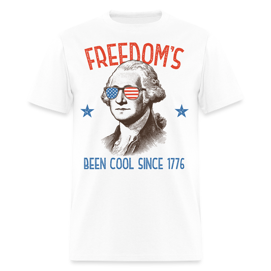 Freedom Tee Since 1776 Patriotic 4th Of July T-Shirt - white