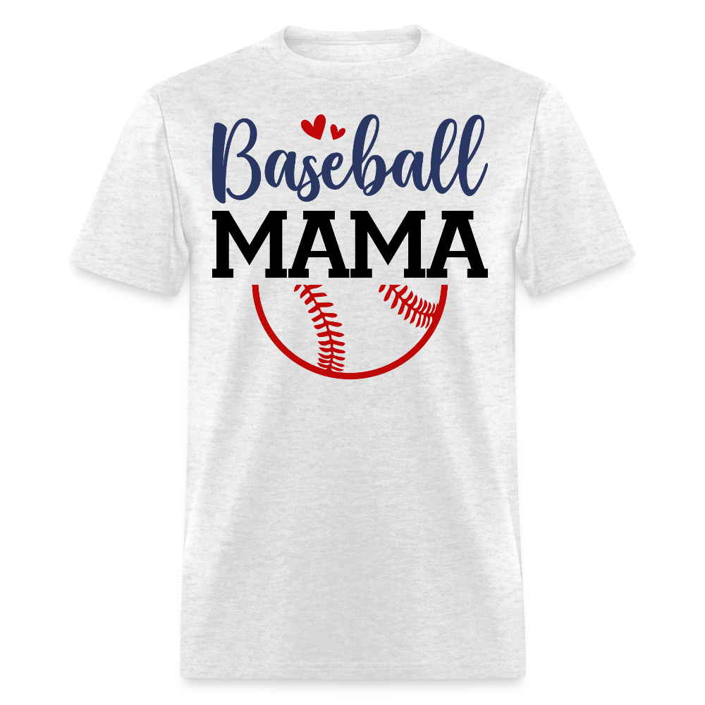 Funny And Stylish Baseball Mom T-shirt - light heather gray
