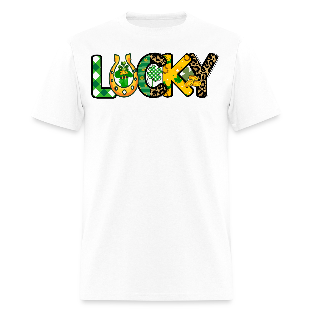 Cute St Paddy’s Day Outfits With Lucky Charms T-shirt - white
