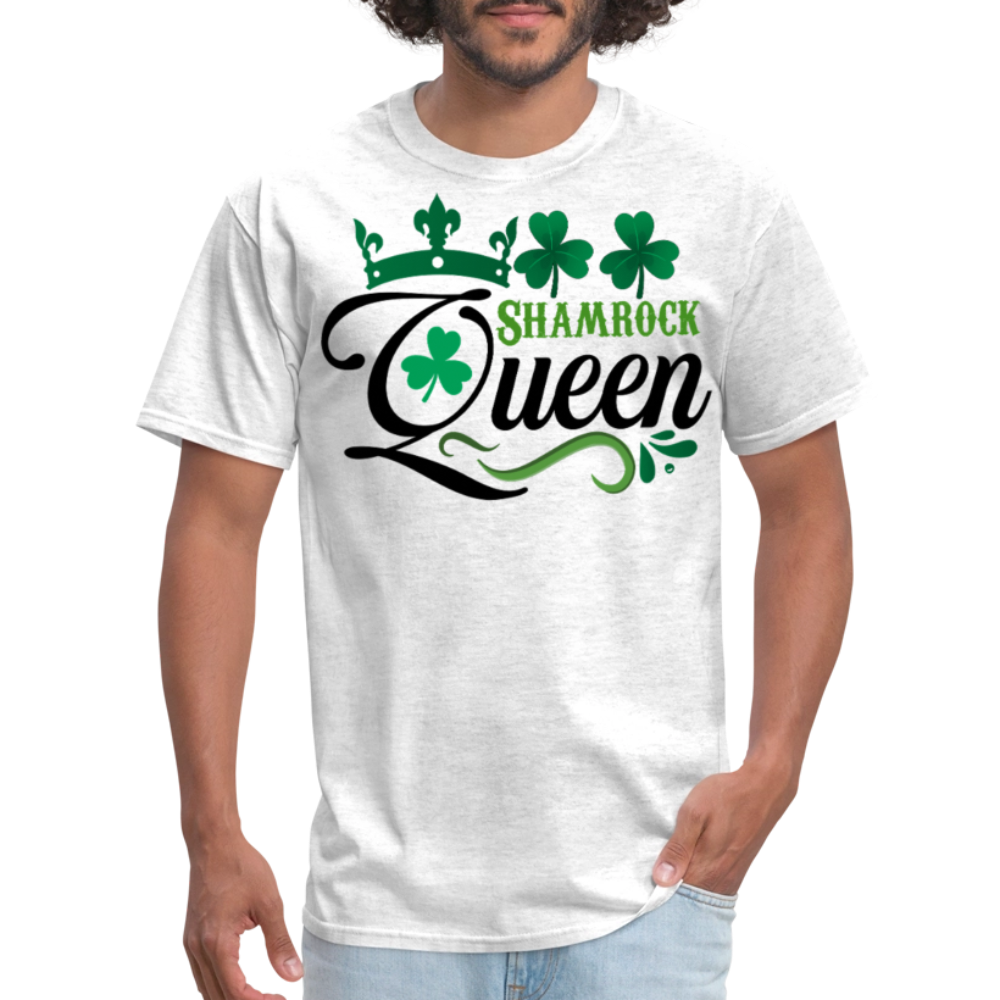 Shamrock Queen St Patrick’s Day Women’s T-shirt - light heather gray