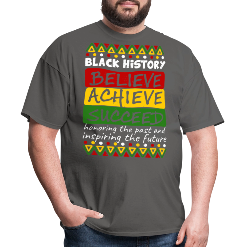 Black Culture Awareness Honoring The Past Inspiring The Future T-Shirt - charcoal