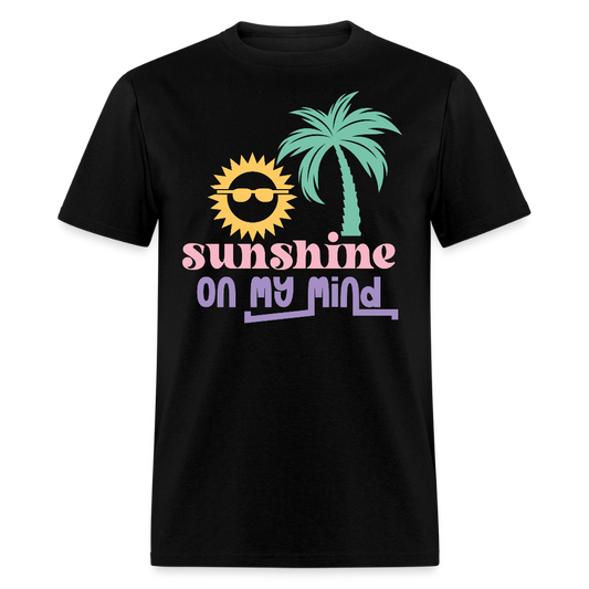 Sunshine On My Mind Beach T-shirt - black