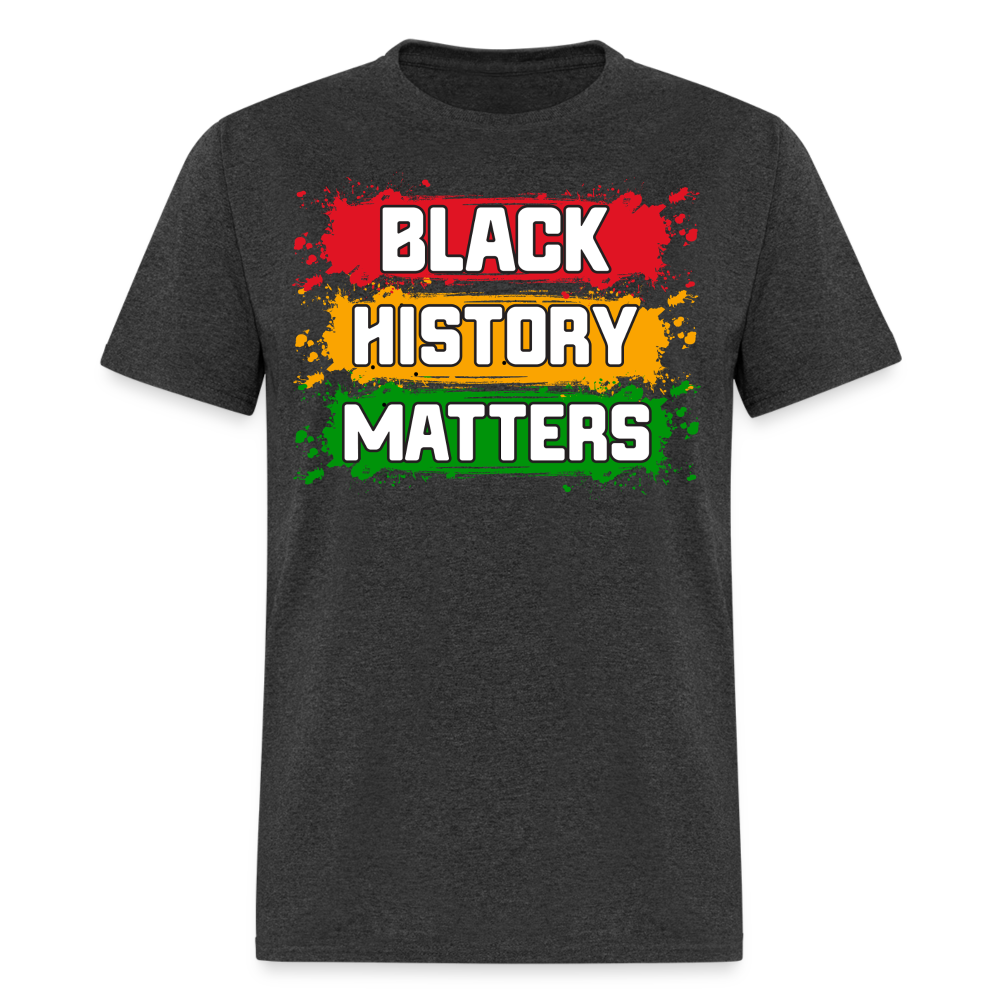 African American Heritage Apparel for Black History Month Unisex T-shirt - heather black