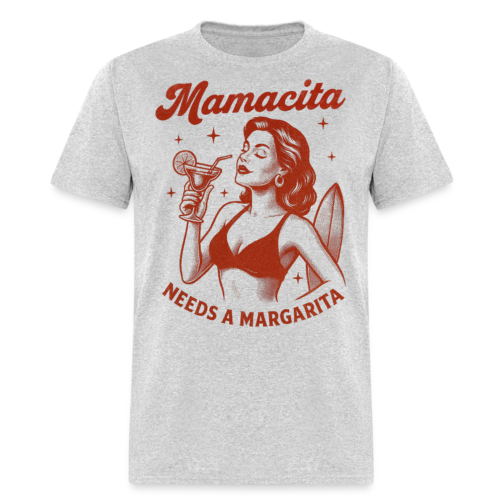 Mamacita Needs A Margarita Beach Party T-shirt - heather gray
