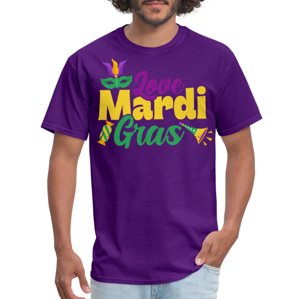 Funny Mardi Gras Shirts For Carnival Lovers Funny Mardi Gras T-shirt - purple