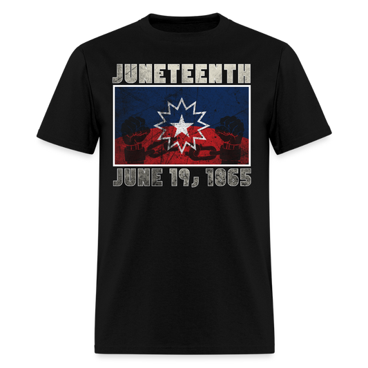 Juneteenth June 19 1865 Black History Liberation T-Shirt - black