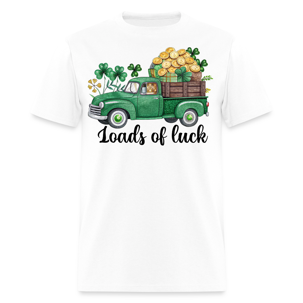 St Patrick’s Day Lucky Truck Design T-shirt - white