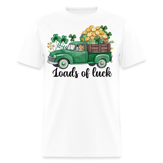 St Patrick’s Day Lucky Truck Design T-shirt - white