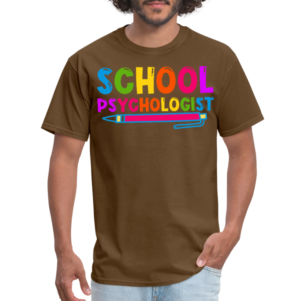 Best Gifts For School Psychologists Mental Health Unisex T-Shirt - brown