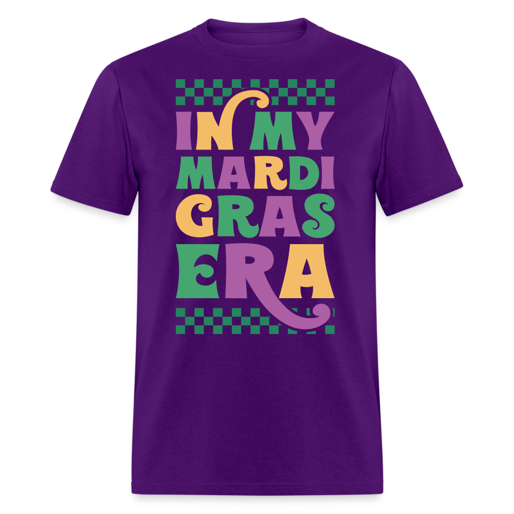 Funny and Stylish Mardi Gras Graphic Tees In My Mardi Gras Era T-shirt - purple