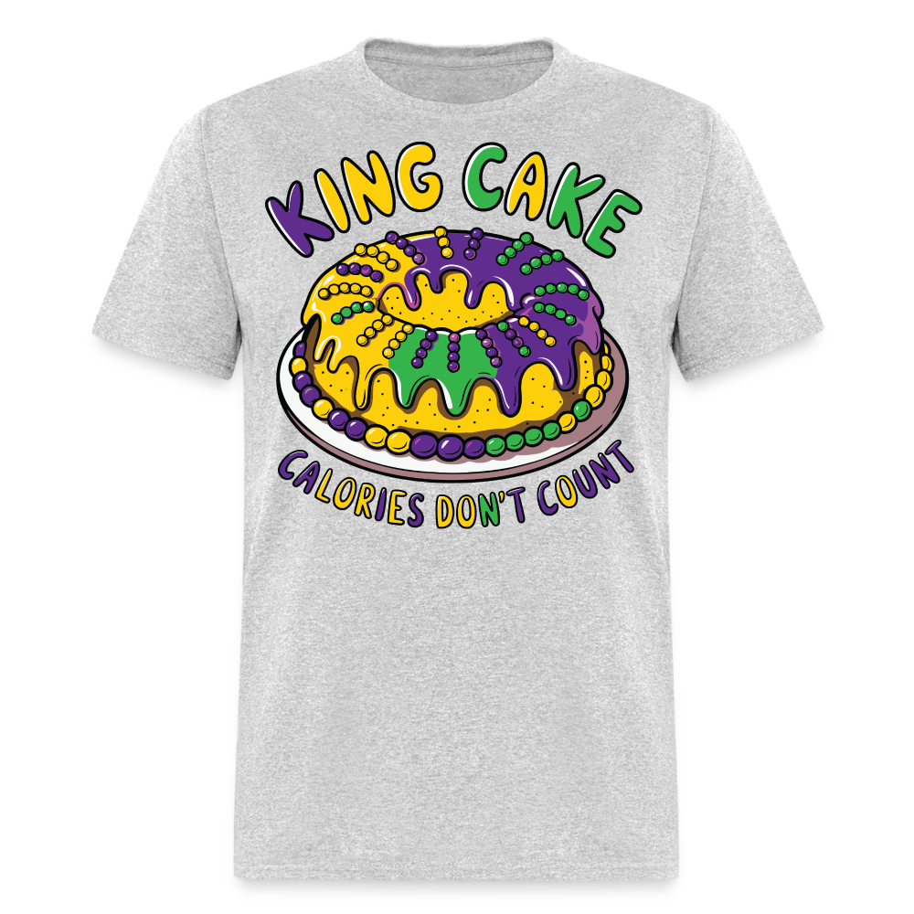 Fat Tuesday Celebration Mardi Gras King Cake T-shirt - heather gray