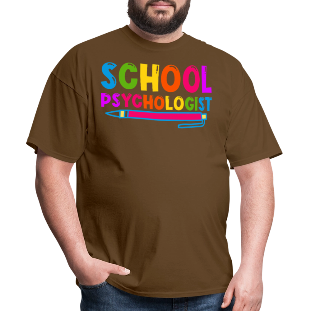 Best Gifts For School Psychologists Mental Health Unisex T-Shirt - brown