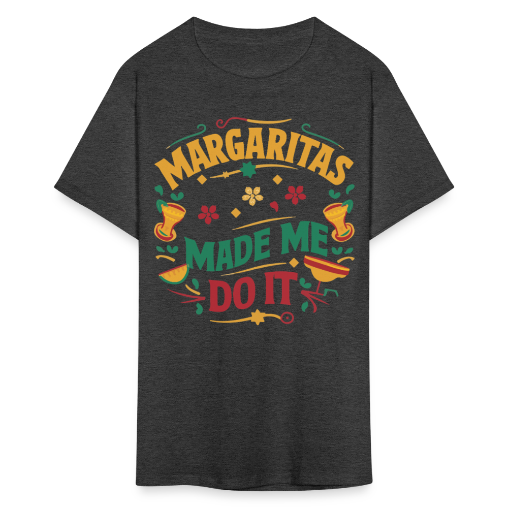 Cinco de Mayo Margarita Party Outfit Margaritas Made Me Do It T-shirt - heather black