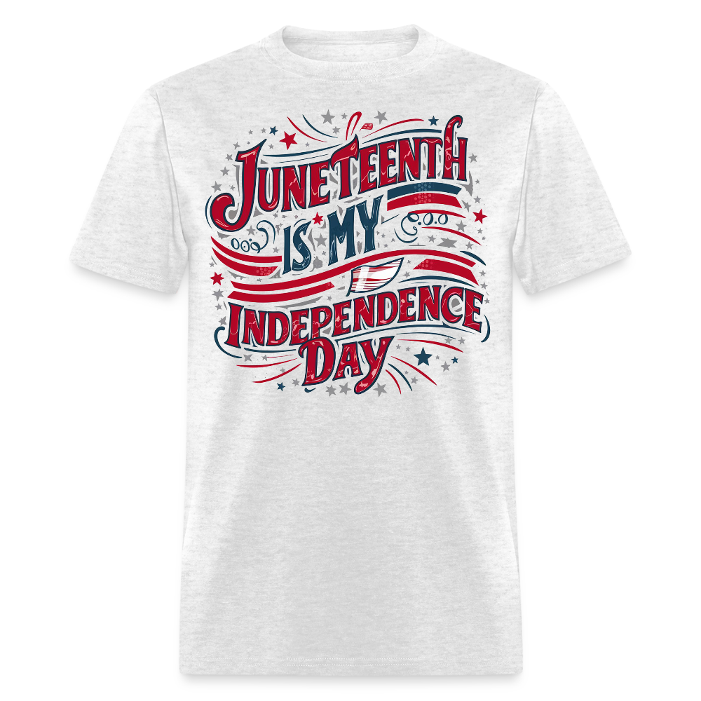 Juneteenth Independence Day Black Heritage T-shirt - light heather gray