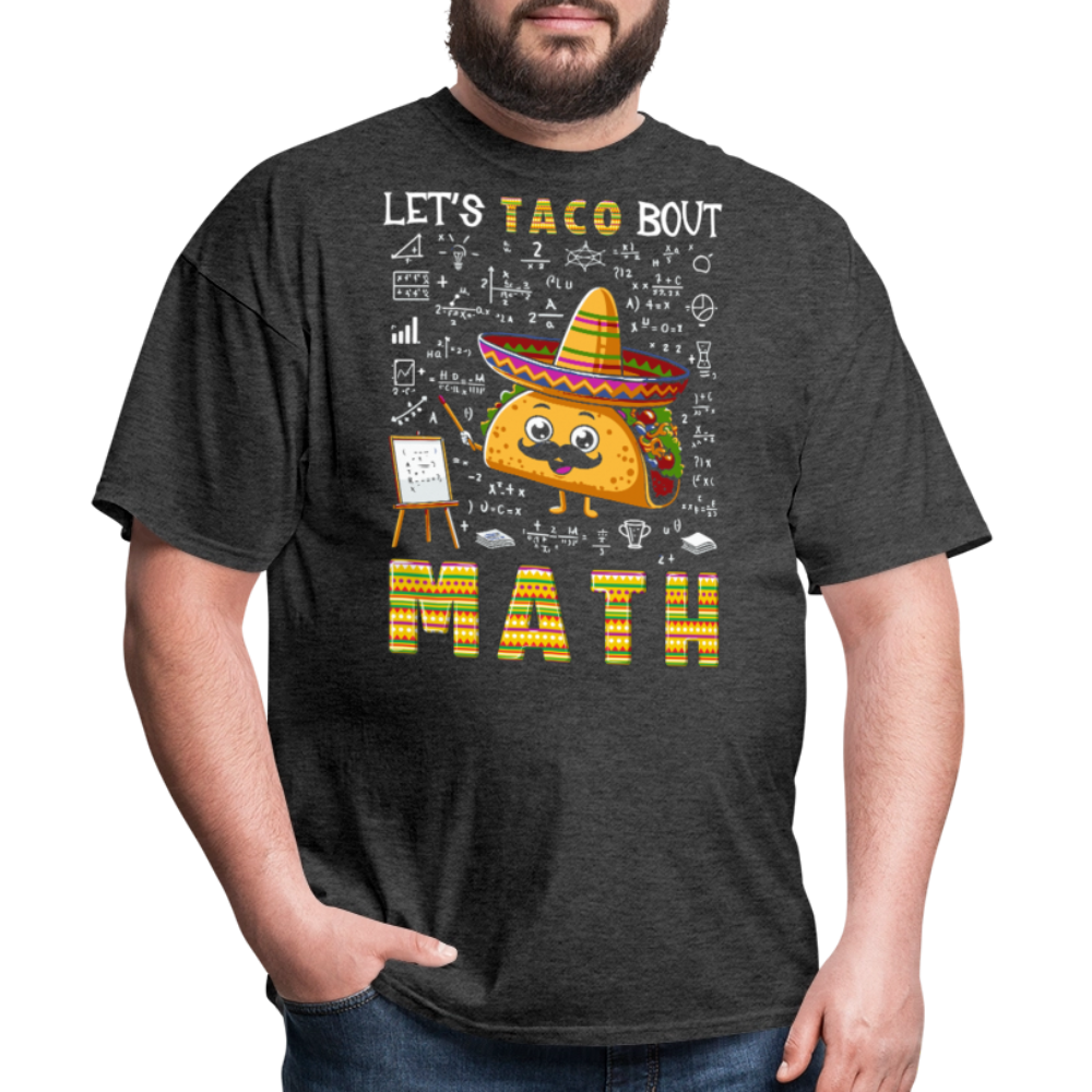 Funny Taco Math Shirt For Teachers Cute Kawaii Taco T-shirt - heather black