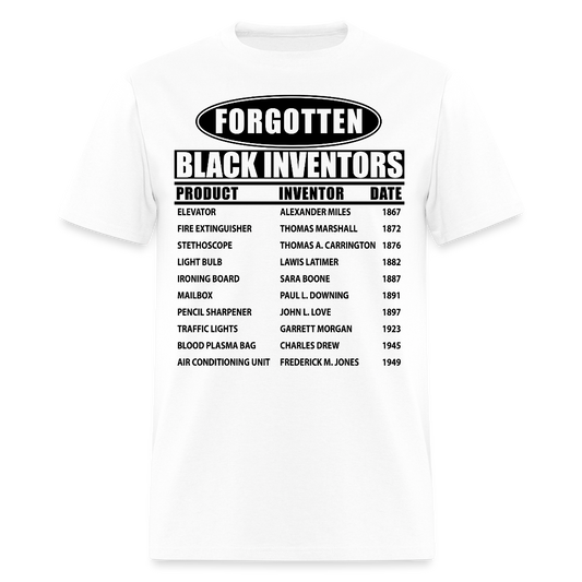 Black History Inventor Tee Cultural Pride T-Shirt - white
