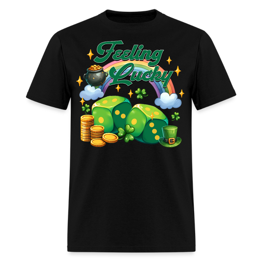 Feeling Lucky St Patrick’s Day Lucky Charm T-shirt - black