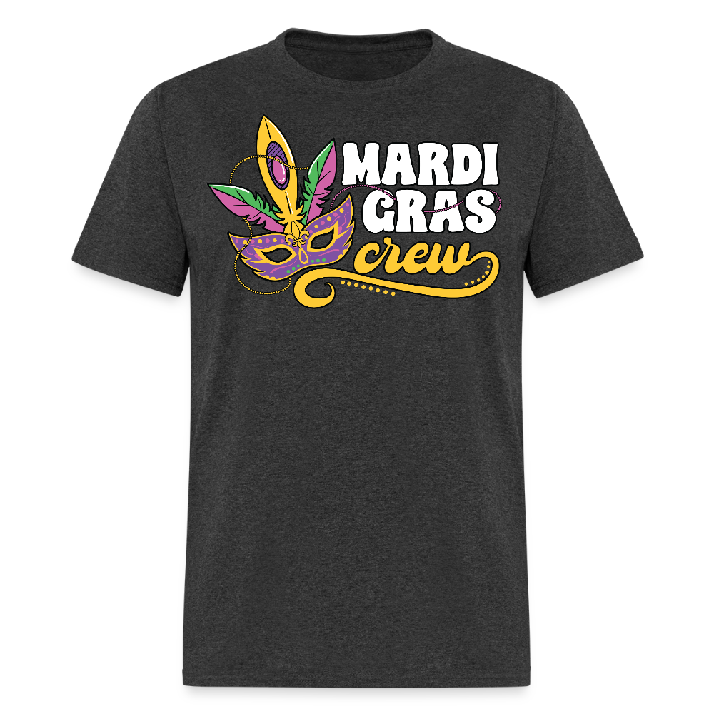 Matching Mardi Gras Funny Shirts Mardi Gras Party Crew T-shirt - heather black