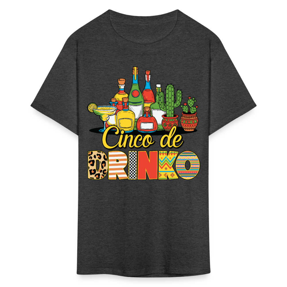 Tequila and Margarita Party Tee Funny Cinco de Mayo Drinking T-shirt - heather black