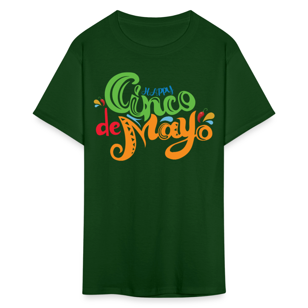 Best Mexican-themed Party Apparel For Cinco de Mayo T-shirt - forest green