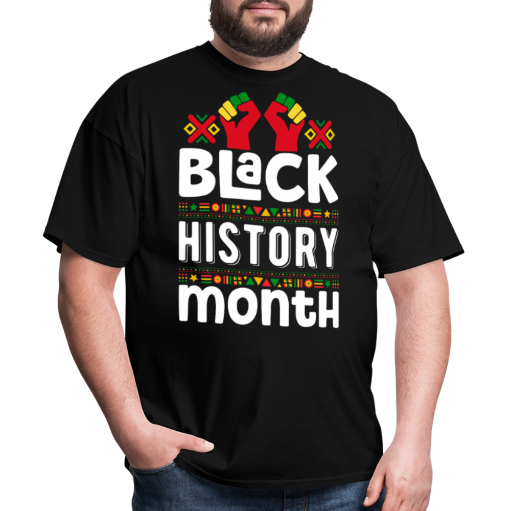 Juneteenth and Black History Celebration Shirt African heritage T-shirt - black