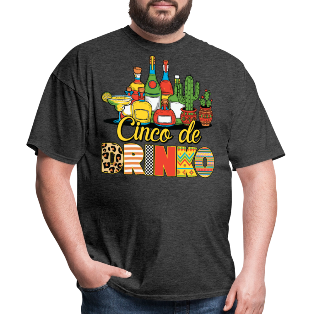 Tequila and Margarita Party Tee Funny Cinco de Mayo Drinking T-shirt - heather black