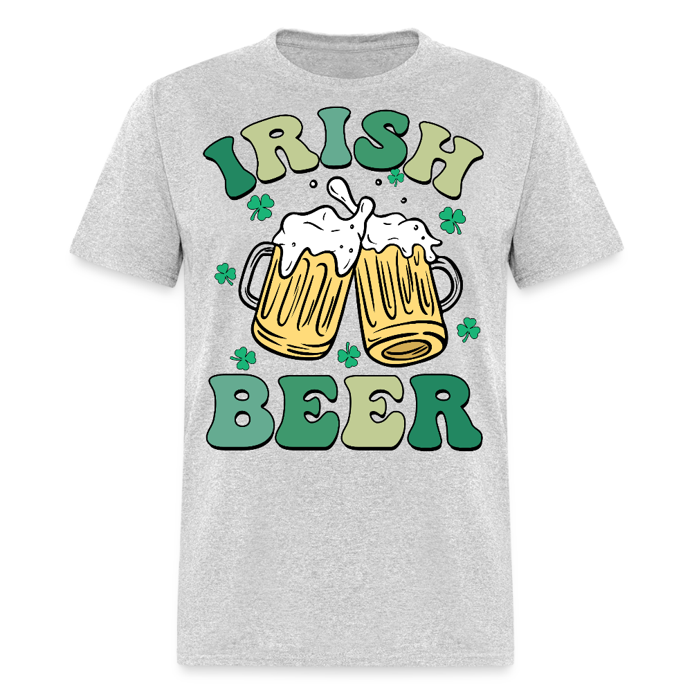 Funny Irish Beer Tee For St Patrick’s Day T-shirt - heather gray