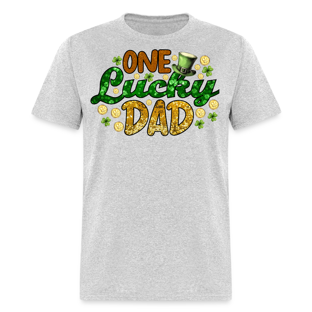 One Lucky Dad St Paddy’s Day T-shirt - heather gray