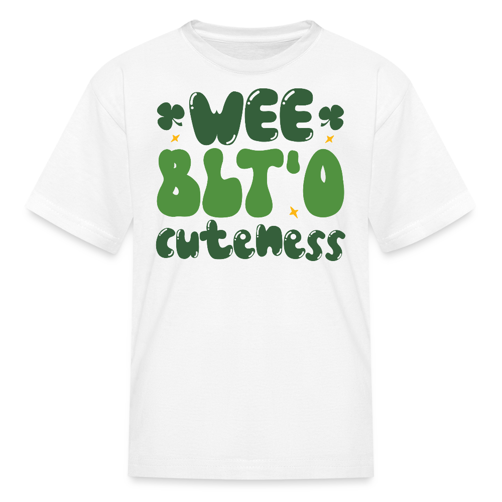 Wee Bit'o Cuteness St Paddy’s Day Kids T-shirt - white