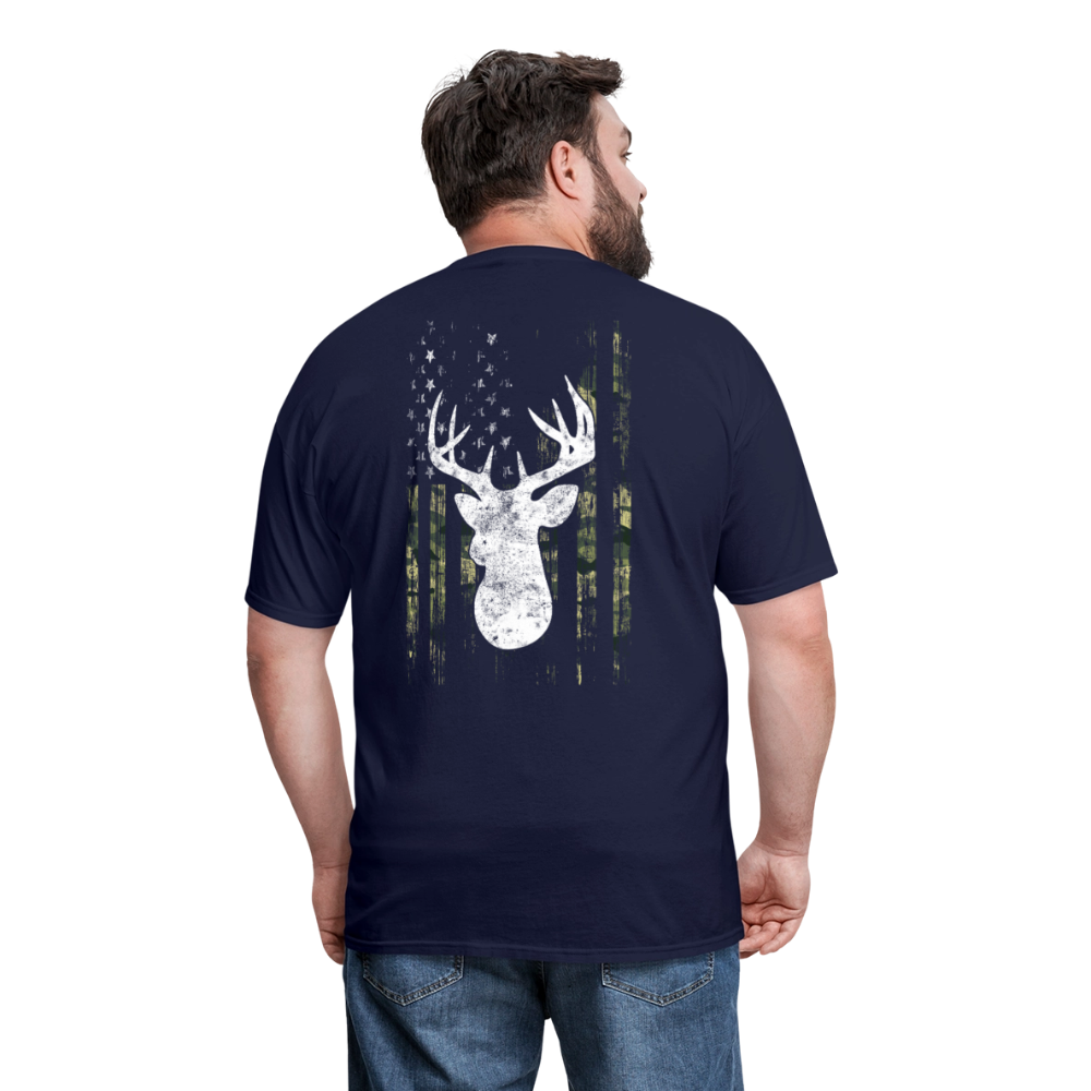 Camo American Flag USA Camouflage Unisex Classic T-Shirt - navy