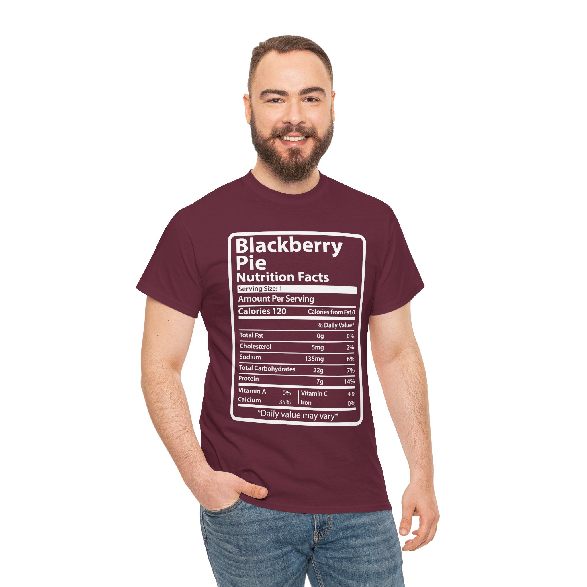 Funny Blackberry Pie Nutrition Facts Tee