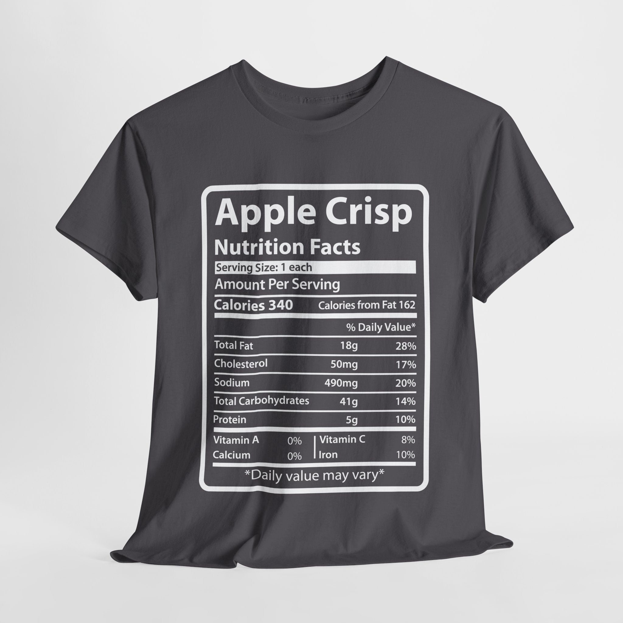 Apple Crisp Nutrition Facts Tee