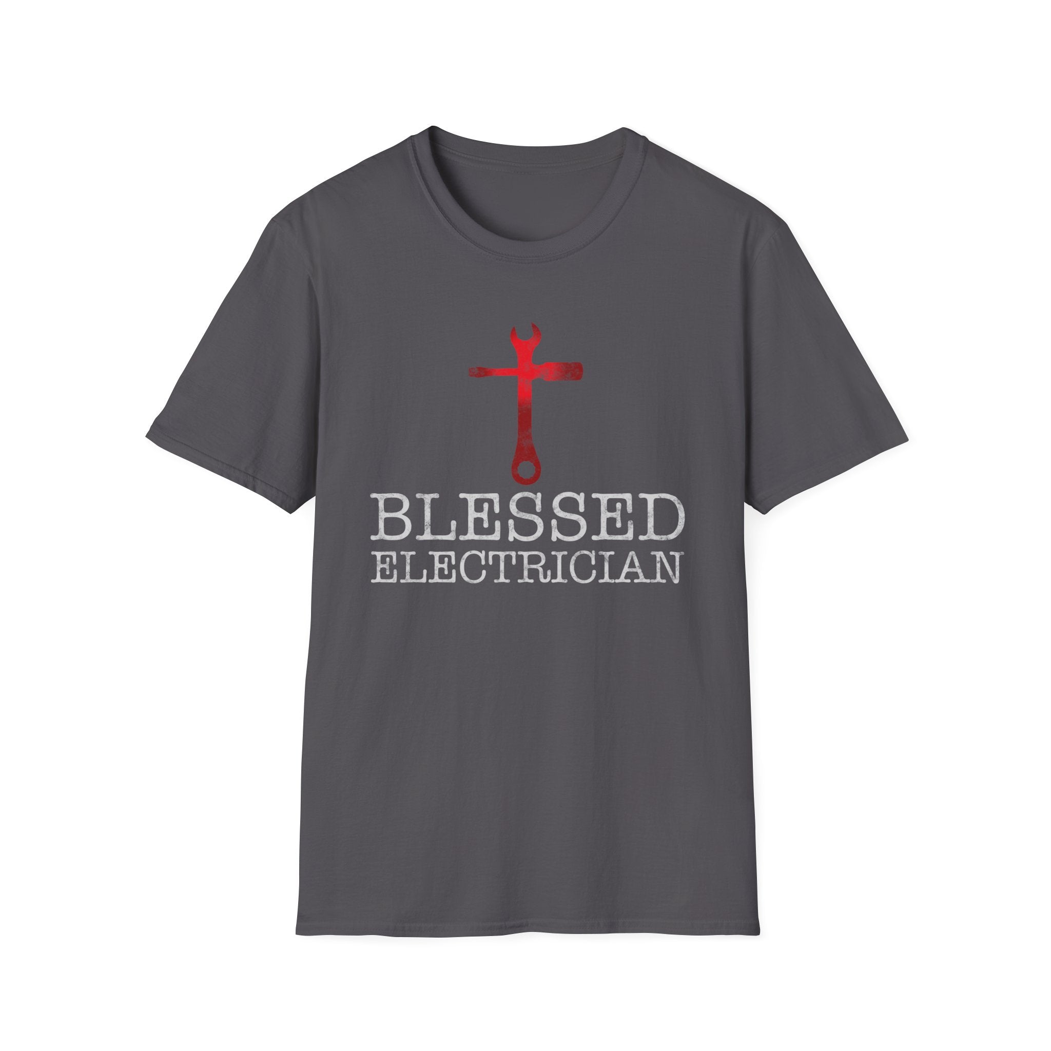 Blessed Electrician gift for Christian Electrician Unisex Softstyle T-Shirt