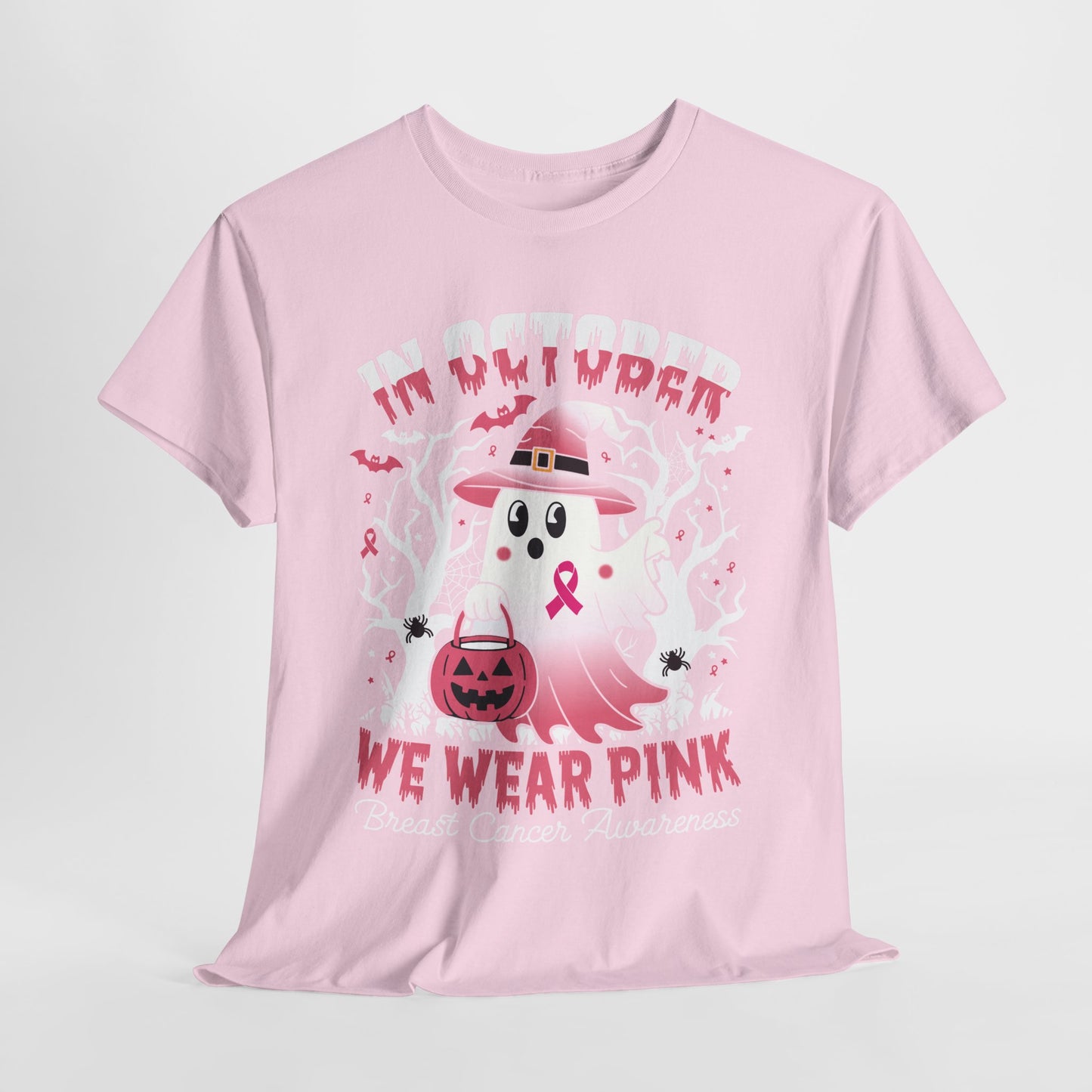 In October We Wear Pink Funny Breast Cancer Gift Shirts