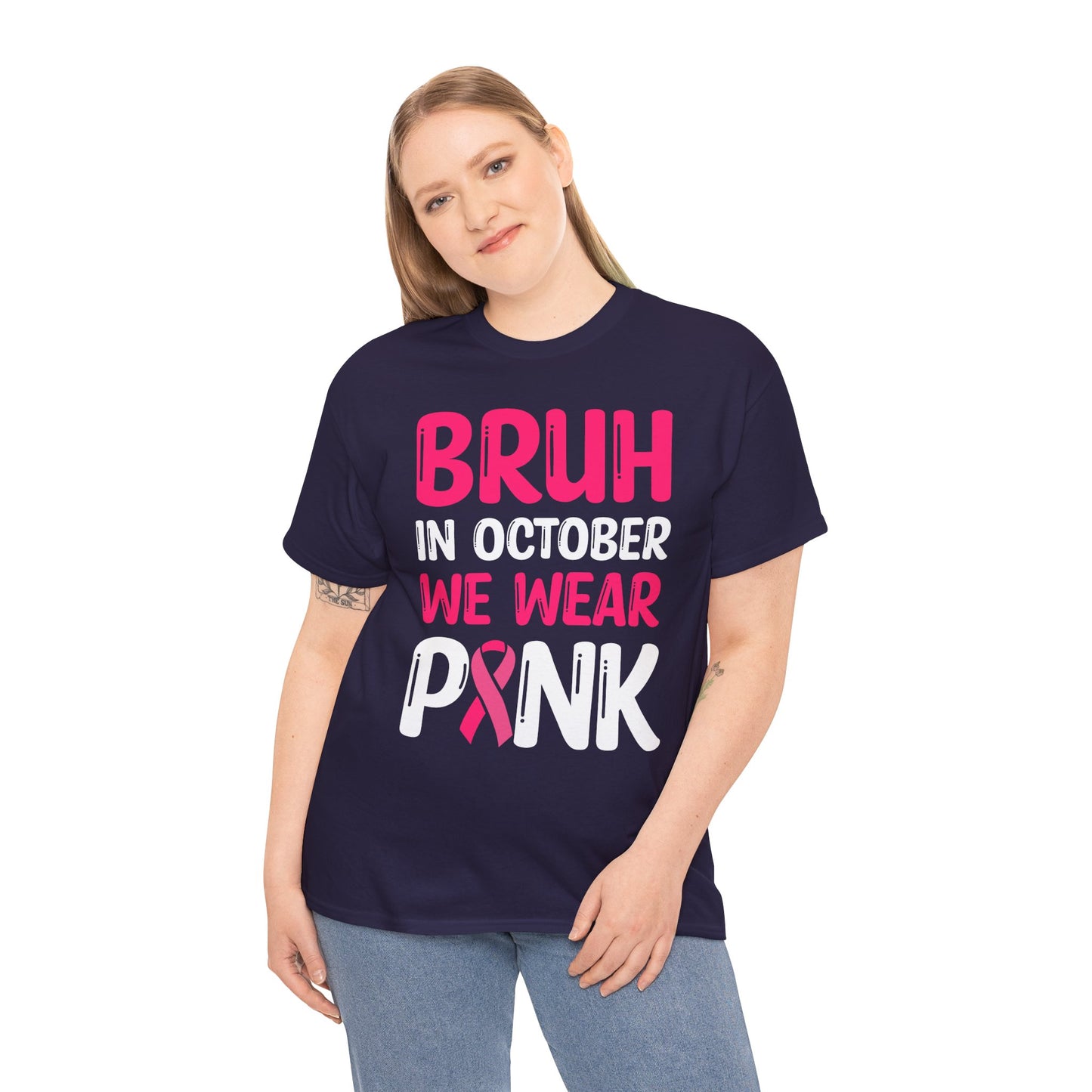 In October We Wear Pink Funny October Survivor Tee