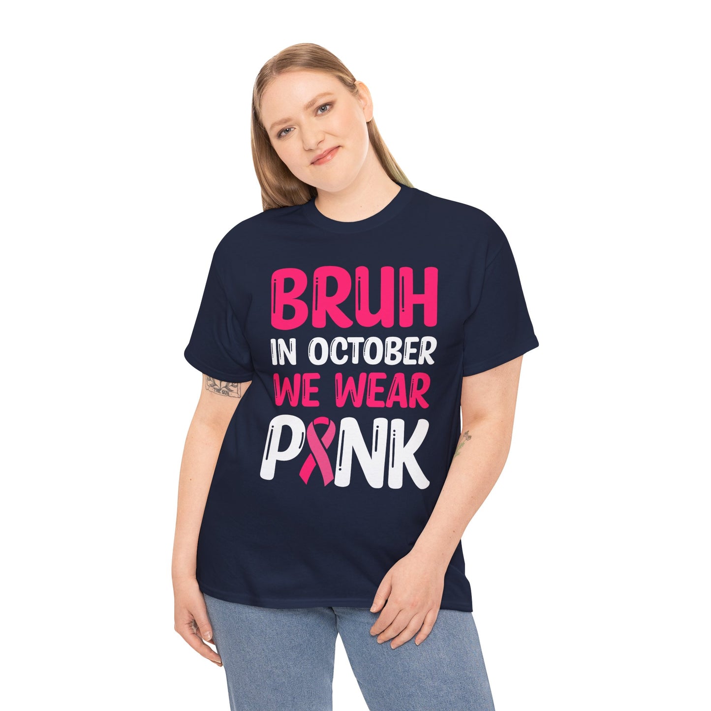 In October We Wear Pink Funny October Survivor Tee