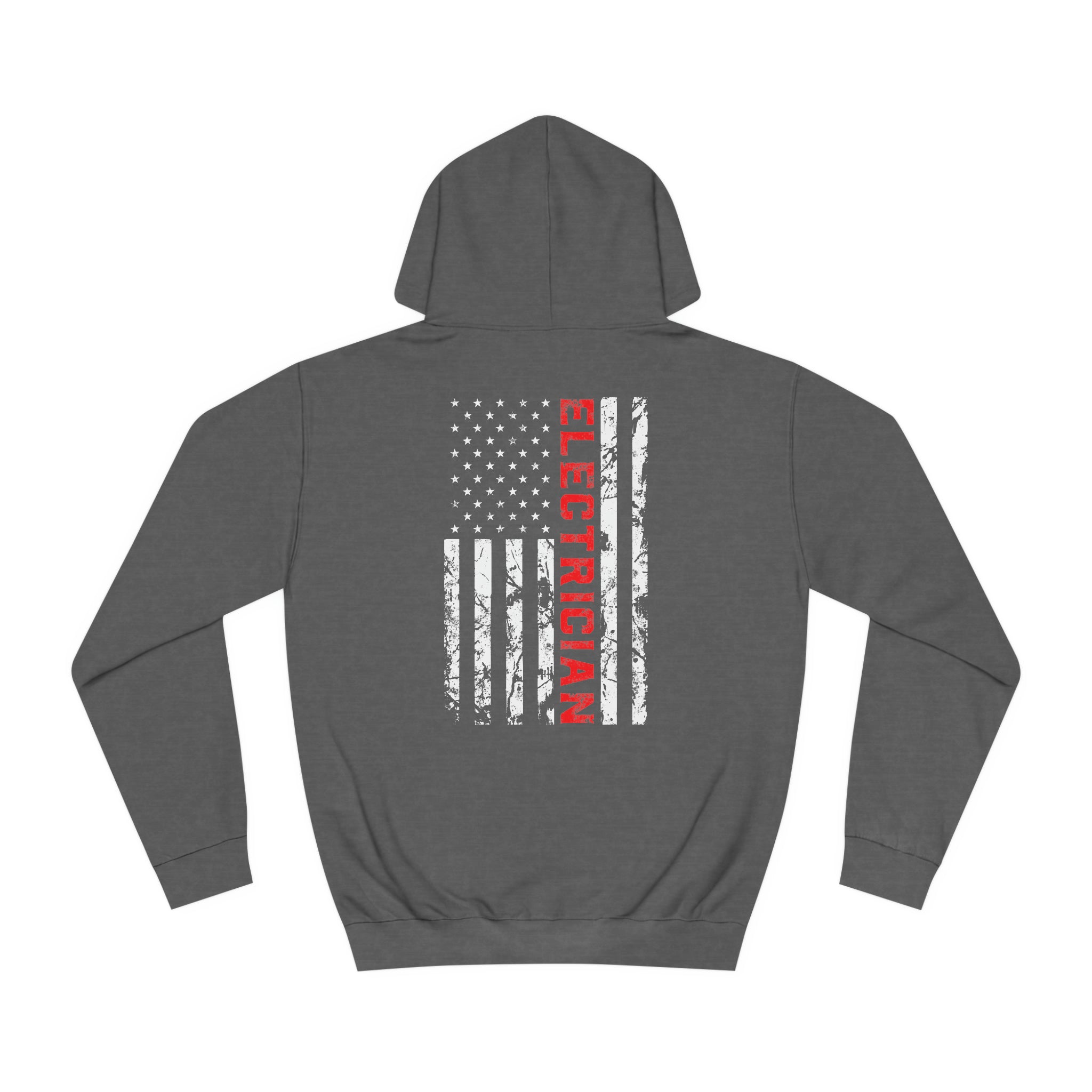 Electrician Patriotic American flag electrician father day Unisex College Hoodie