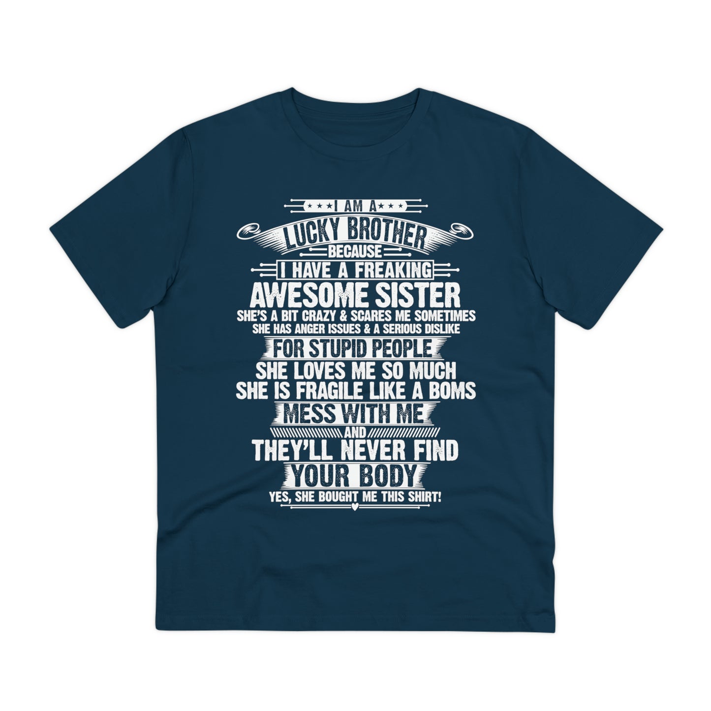 Awesome Like My Brother Organic Creator T-shirt - Unisex