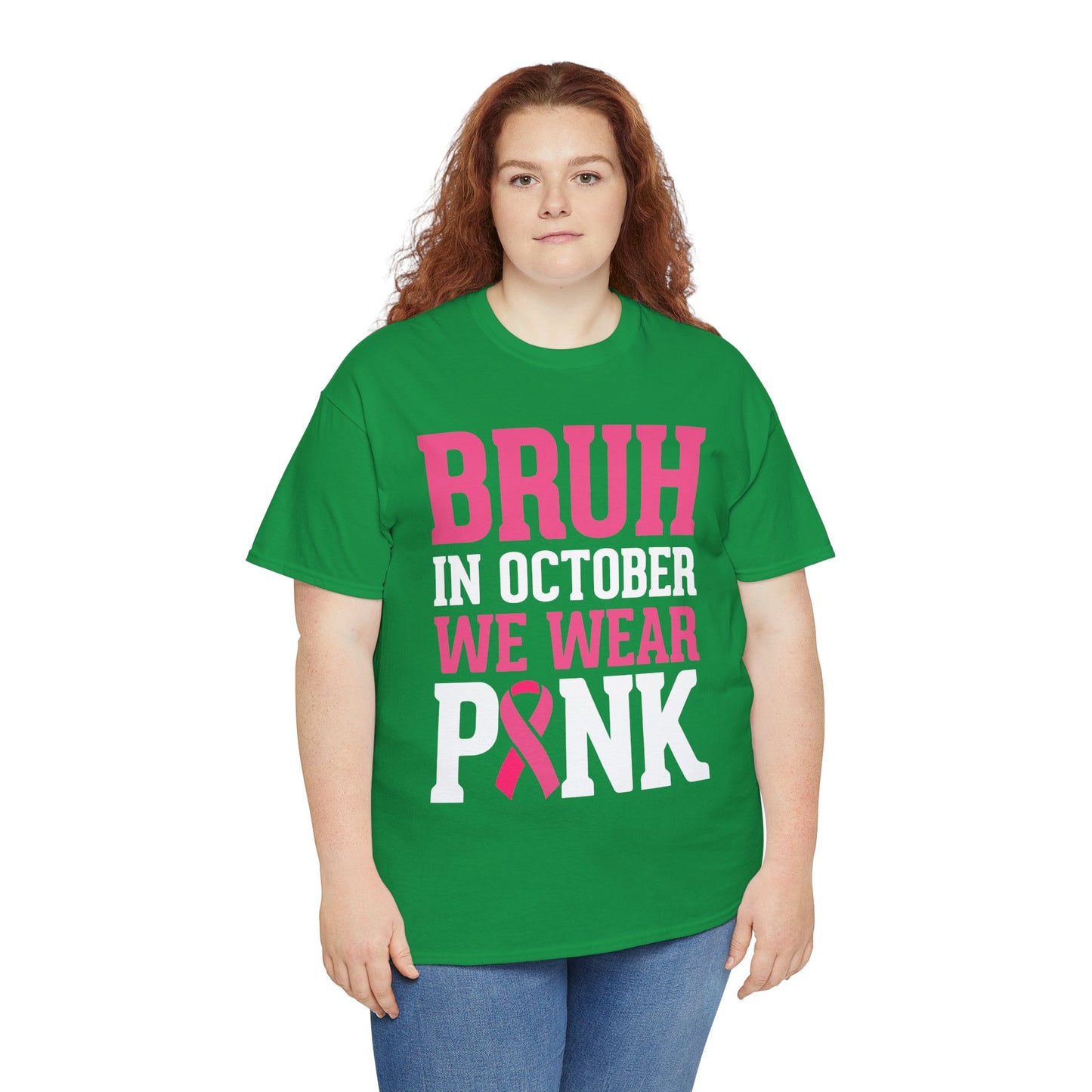 In October We Wear Pink Funny Breast Cancer Support Shirts