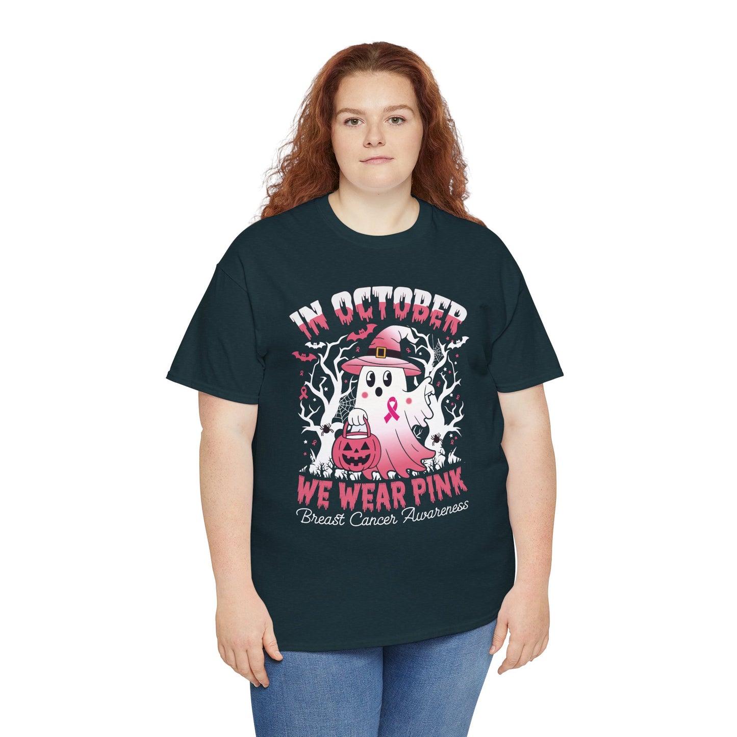 In October We Wear Pink Funny Breast Cancer Gift Shirts