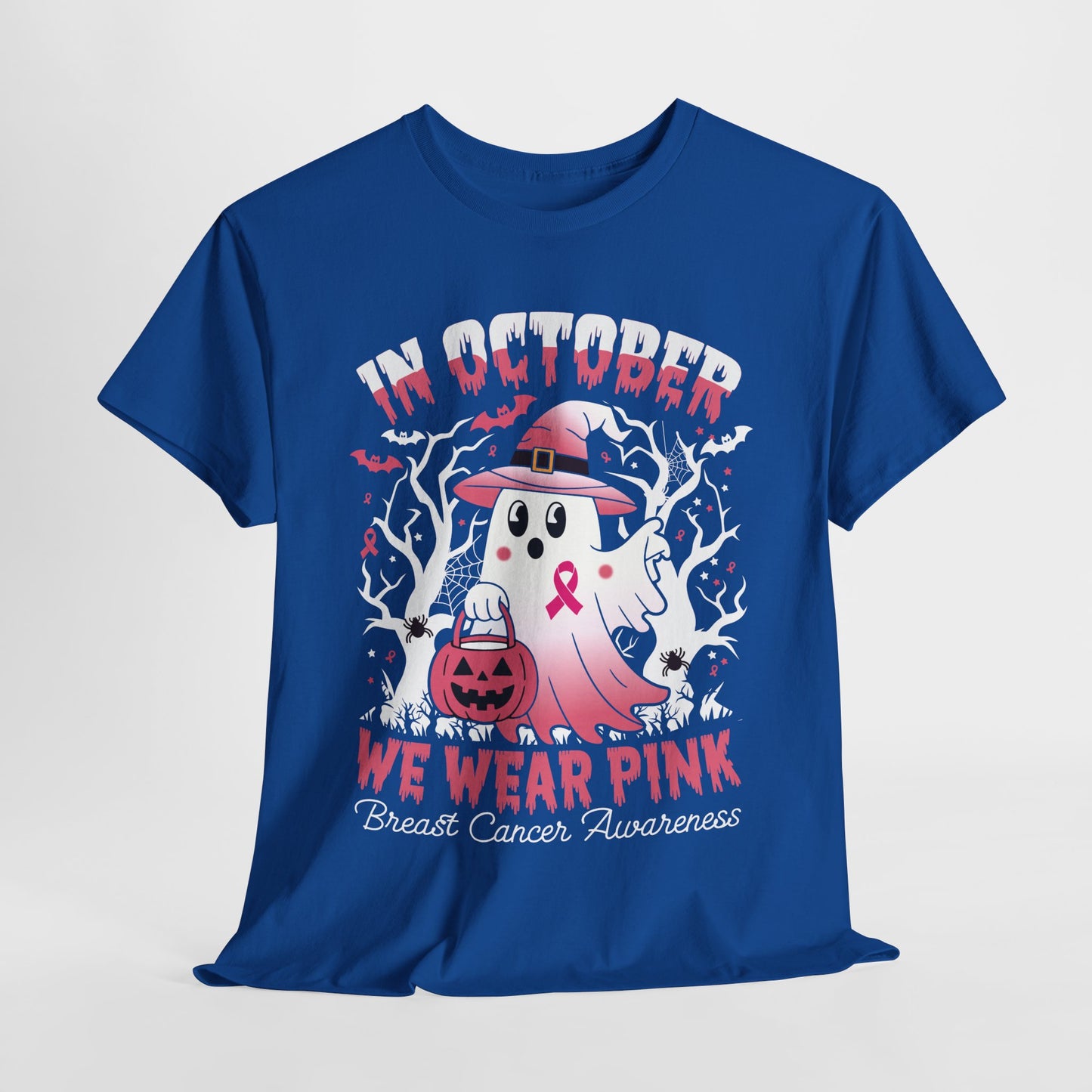 In October We Wear Pink Funny Breast Cancer Gift Shirts