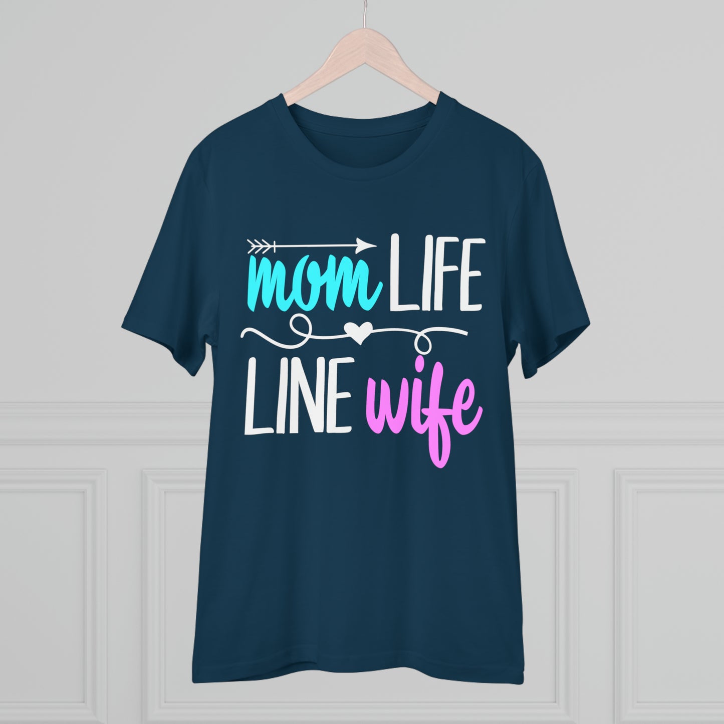 Lineman Mom Life Line Wife Organic Creator T-shirt - Unisex