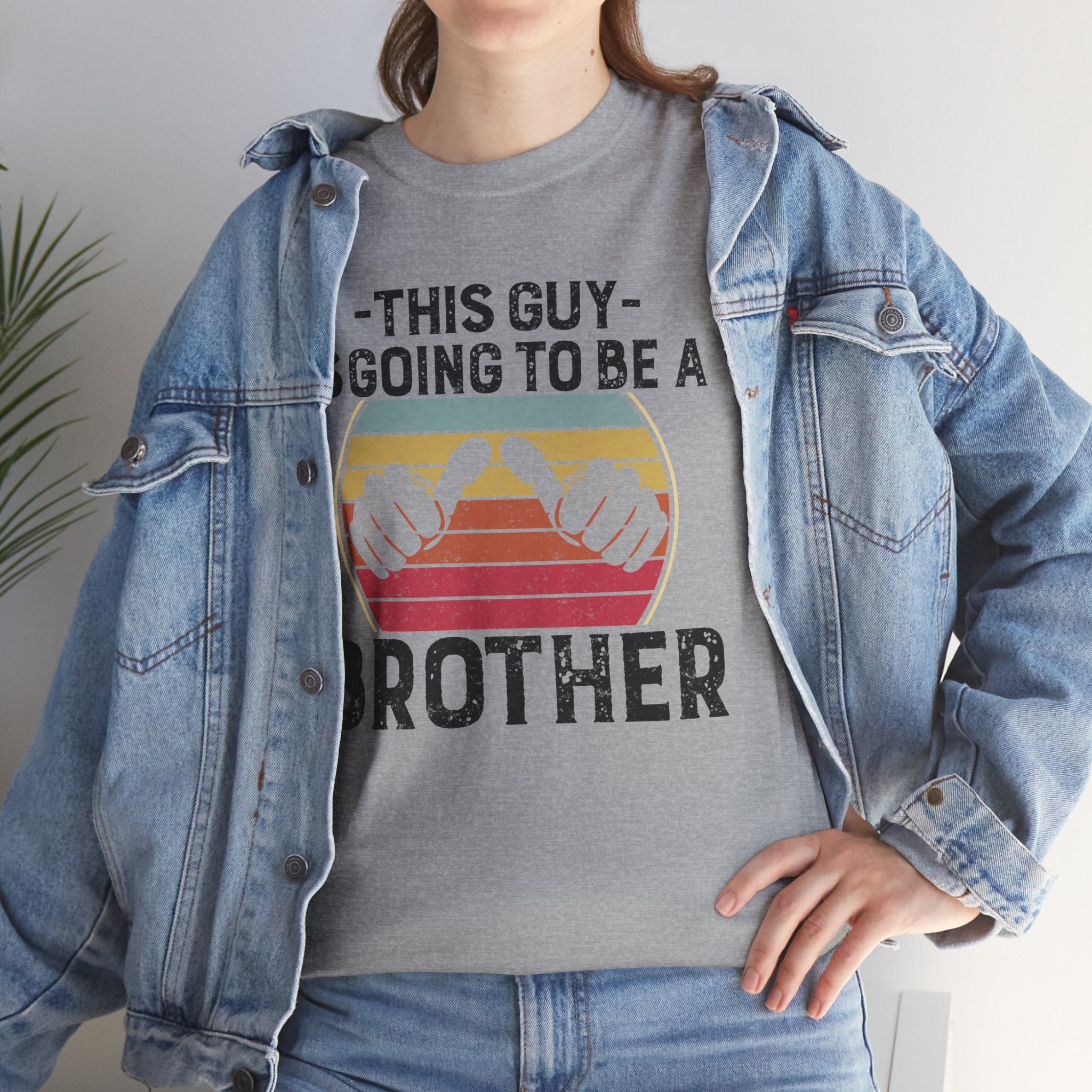 Retro Style This Guy Is Going To Be A Brother Funny Brother Gift T-Shirt