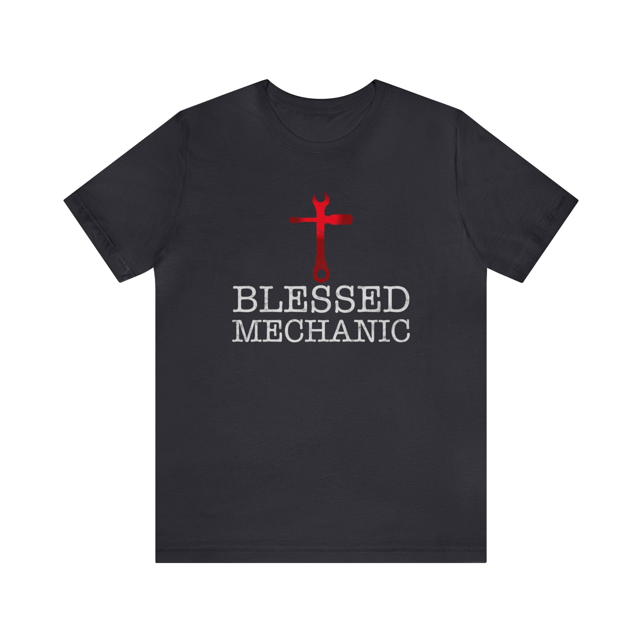 Blessed Mechanic Gift For Christian Mechanic Unisex Jersey Short Sleeve Tee