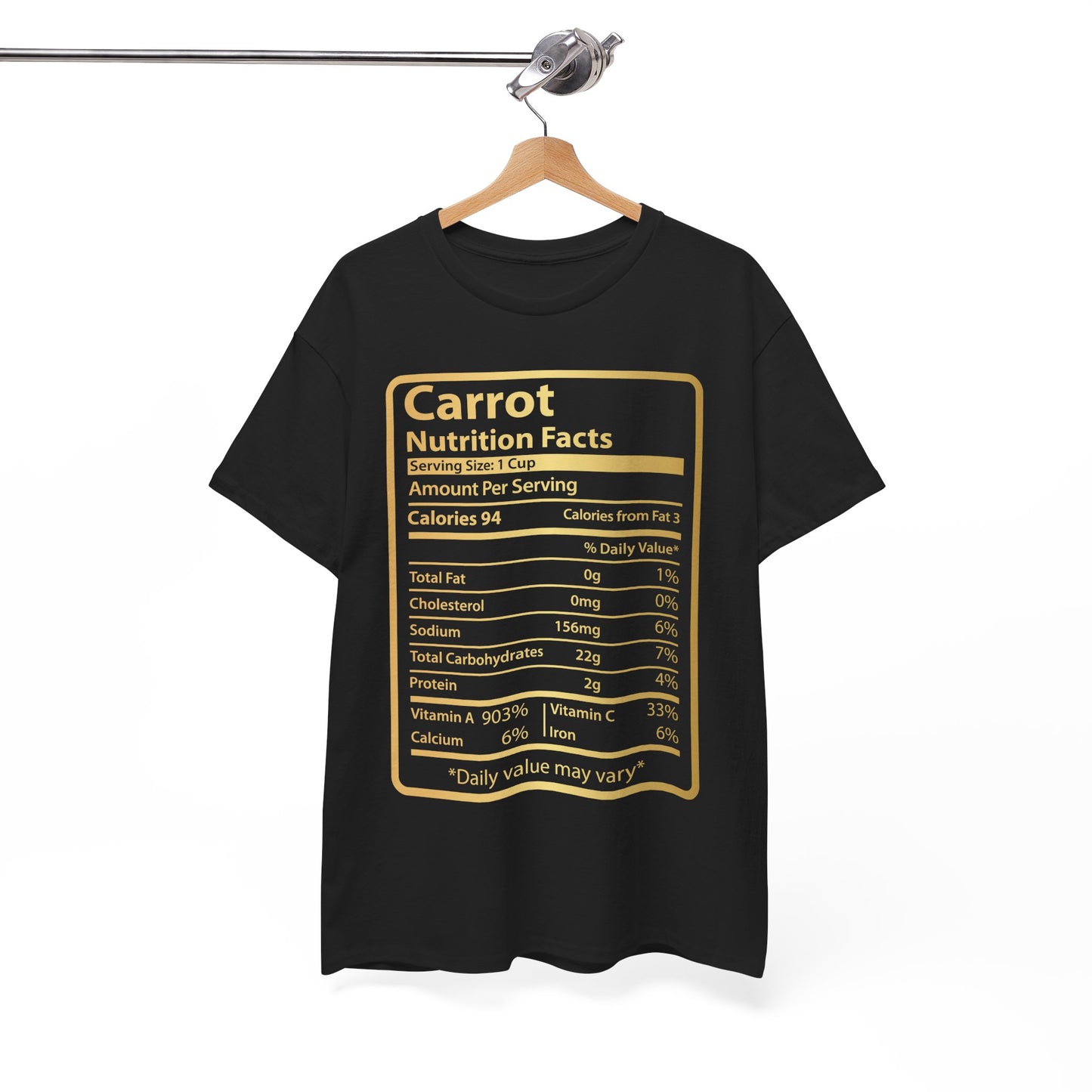Funny Carrot Nutrition Facts Tee for Thanksgiving Christmas