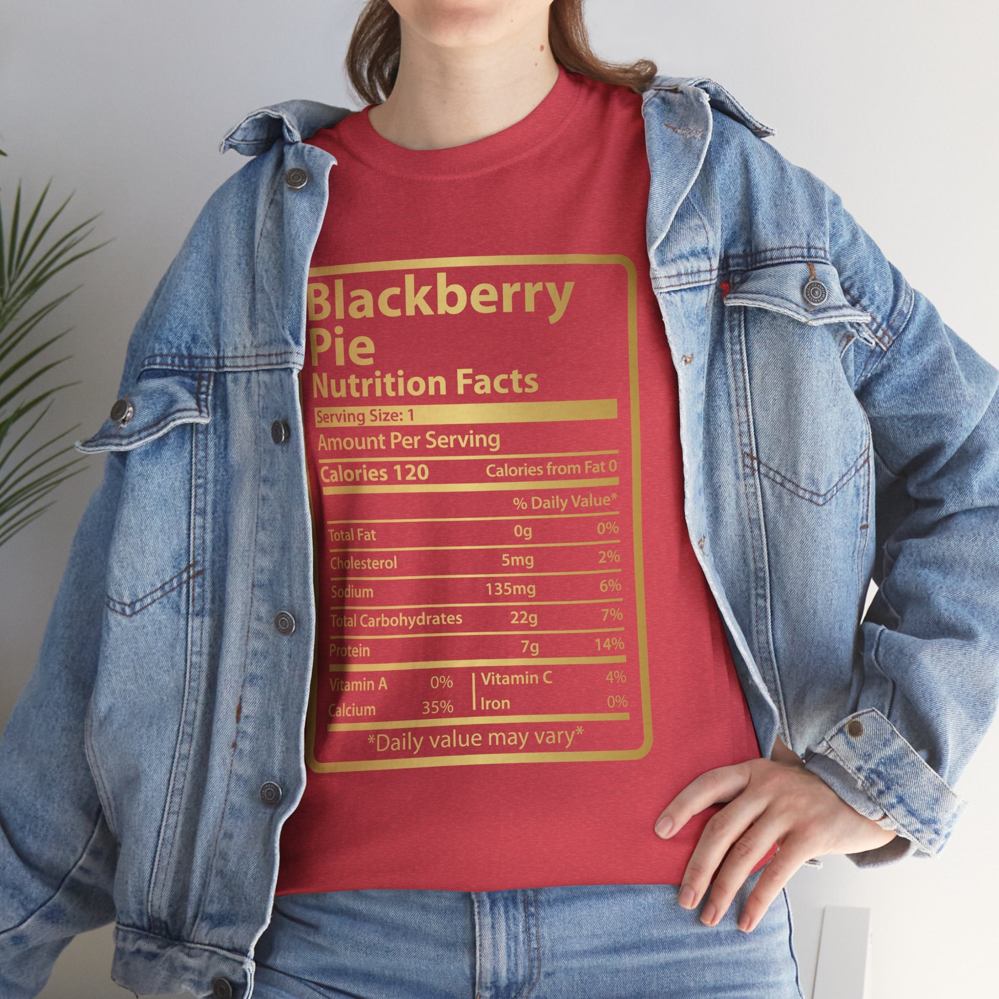 Funny Blackberry Pie Nutrition Facts Men's Tee