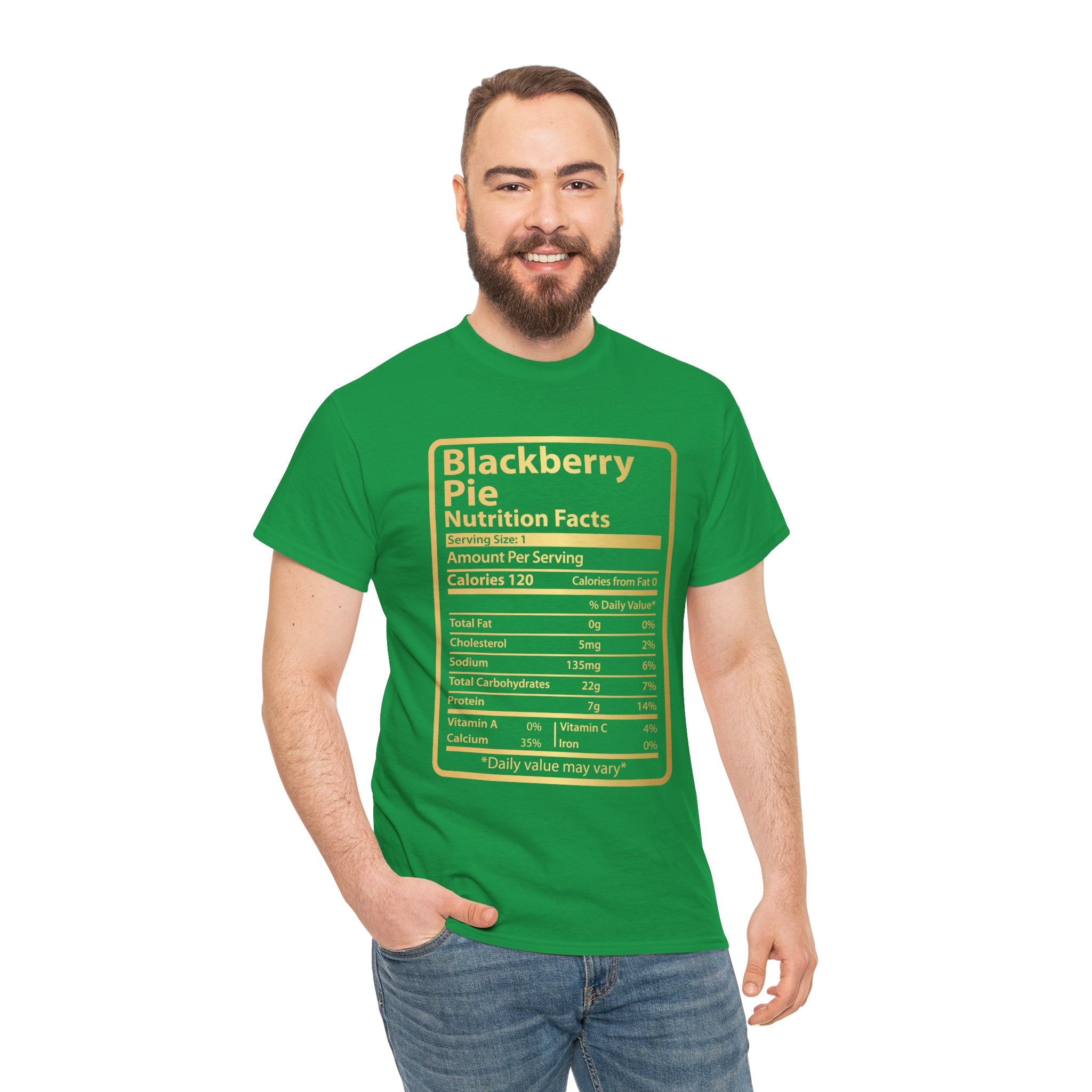 Funny Blackberry Pie Nutrition Facts Men's Tee