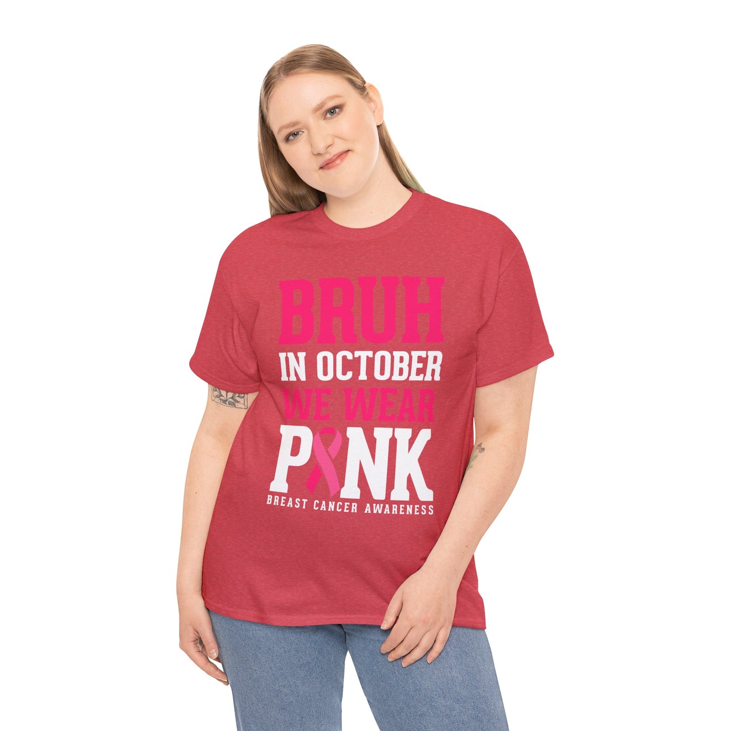 In October We Wear Pink Funny Breast Cancer Shirts
