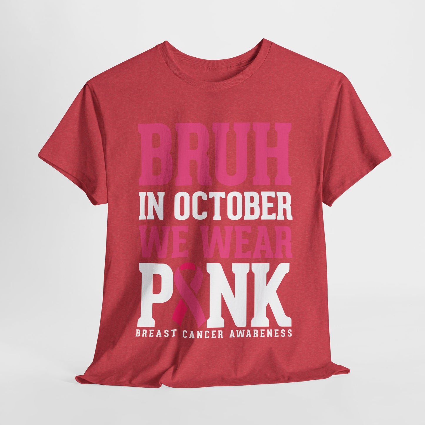 In October We Wear Pink Funny Breast Cancer Womens Tee